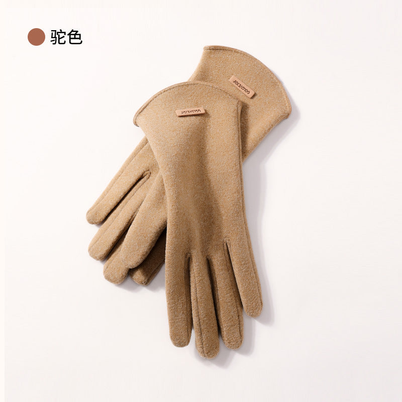 Women's Autumn and Winter Warm Cashmere Gloves