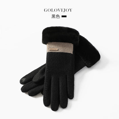 Women's Autumn and Winter Warm Cashmere Gloves