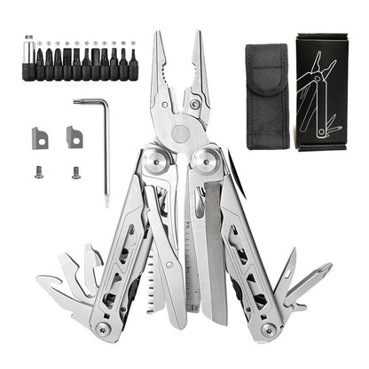 Multi-tool pliers 16-in-1 outdoor stainless steel folding pliers Camping tactics are mostly with pliers