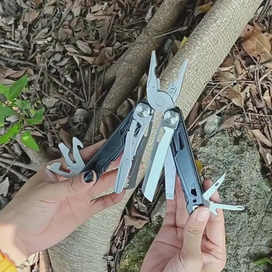 Multi-tool pliers 16-in-1 outdoor stainless steel folding pliers Camping tactics are mostly with pliers